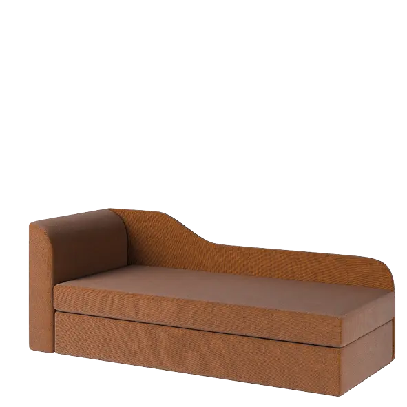 MICHELLE rošt, válenda celočalouněná, provedení levé, látka B 11 cihlový melír